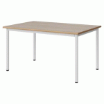 TABLE MALIBU 120X80 T4 4P STRA ALAISÉ ACACIA/BLC 9016