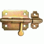 VERROU DE BOX BOUTON POIRE DIAMÈTRE 14MM ZINGUÉ NOIR - JARDINIER MASSARD - 9521153