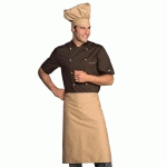 VESTE CHEF CUISINIER ALICANTE CACAO BISCUIT