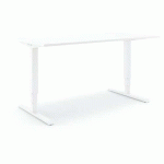 BUREAU RÉGLABLE EN HAUTEUR STEELFORCE PRO 400 - BLANC-BLANC - ACTIFORCE