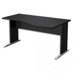 MT INTERNATIONAL BUREAU VAGUE CONCEPT RETOUR DROIT PIÉTEMENT L 150X76X50 CM NOIR FRÊNE