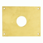 PLAQUE DE PROPRETÉ TROU ROND 24 LAITON POLI 90X90MM- HERACLES - 251652-TR24