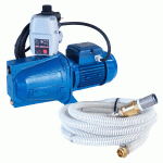 POMPE AUTO AMORÇANTE SÉRIE JET 230V 0.75KW / 1CV AVEC 3M DE CÂBLE + KIT ASPIRATION 7M Ø25MM + PRESSCONTROL