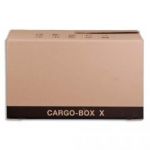 SMARTBOX CARTON DE DÉMÉNAGEMENT CARGO BOX BRUN/VERT FORMAT X 64,5 X 38 X 34,5 CM