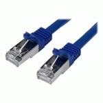 STARTECH.COM CÂBLE RÉSEAU CAT6 BLINDÉ SFTP SANS CROCHET DE 1 M - CORDON ETHERNET RJ45 ANTI-ACCROC - M/M - BLEU