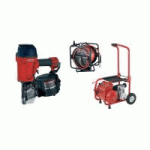 CLOUEUR PNEUMATIQUE ALSAFIX C38/90 P1 + 1 ENROULEUR + 1 COMPRESSEUR
