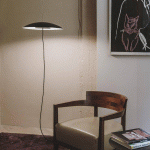 LEDS-C4 NOWAY SINGLE LAMPADAIRE LED, ARQUÉ, NOIR