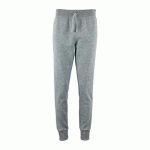 PANTALON PERSONNALISABLE FEMME EN COTON GRIS CHINÉ
