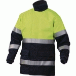 PARKA DE PROTECTION JAUNE FLUO-BLEU FIBRES ANTISTATIQUES XXL - DELTAPLUS