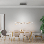 PAUL NEUHAUS SUSPENSION LED POLINA, OR, MÉTAL, INTENSITÉ VARIABLE
