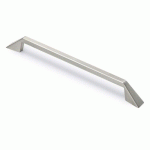 POIGNÉE DE MEUBLE EN MÉTAL RIGHT - FINITION NICKELÉ MAT - ENTRAXE 192 MM ESTAMP