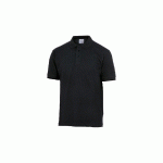 POLO AGRA MANCHES COURTES 100 % COTON NOIR T3XL - DELTA PLUS - AGRANO3X