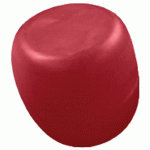 POUF GALET DE PAUL Ø 35 CM ROUGE RAL 3031 - QUI EST PAUL
