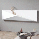 RADIATEUR ÉLECTRIQUE CONNECTÉ - 750W - HORIZONTAL - BLANC MAT/GRIS CLAIR - H500 - POLYGON IRSAP