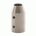 SUPPORT BARRE REMPLISSAGE - FIXE - 40X40 - INOX 316 - BROSSÉ - X10 DESIGN PRODUCTION