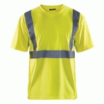 T-SHIRT HAUTE VISIBILITÉ COL V JAUNE FLUORESCENT TAILLE XL - BLAKLADER
