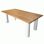 TABLE DE RÉUNION RECONDITIONNÉE 100X200X73 CM
