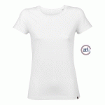 TEE-SHIRT PERSONNALISABLE FEMME EN COTON BLANC