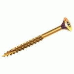 VIS À BOIS AGGLOMÉRÉS POZIDRIVE ACIER BICHROMATÉ 6X130/70 BOÎTE DE 100 - ROCKET - 351400223284