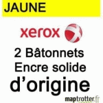 XEROX - 108R00933 - ENCRE SOLIDE - JAUNE - PRODUIT D'ORIGINE - 2 BÂTONNETS - 4 400 PAGES