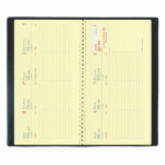AGENDA QUO VADIS PLANITAL S PRESTIGE SEMAINIER - ANNÉE 2027 - 8,8 X 17 CM NOIR