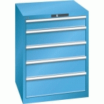 ARMOIRE BLEU CLAIR 717X725X850 AVEC 5 TIR. 200KG - LISTA