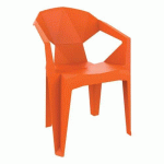 FAUTEUILS DELTA POLYPROPYLÈNE - ORANGE - GARBAR