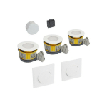 KIT 3 SPOTS DIMMABLE MODUL'UP COMPLET + MICROMODULE + 2 CDES DOOXIE SANS FIL LEGRAND 088555