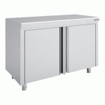 MEUBLE NEUTRE INOX PORTES BATTANTES MNB60-220C