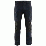 PANTALON DE TRAVAIL SERVICES STRETCH MARINE FONCÉ/NOIR TAILLE 48C - BLAKLADER