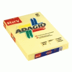 PAPIER A3 COULEUR JAUNE 80 G REY ADAGIO COULEURS PASTEL - RAMETTES DE 500 FEUILLES
