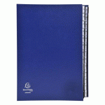 TRIEUR RIGIDE EXACOMPTA ORDONATOR ALPHABÉTIQUE 26 DIVISIONS BLEU