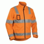 VESTE SOFTSHELL HAUTE VISIBILITÉ ORANGE TAILLE XS - BLAKLADER