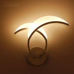 9W LED MODERNE INTÉRIEUR APPLIQUE MURALE FLAMME LAMPE MURALE CHAMBRE SALON COULOIR BLANC CHAUD - BLANC