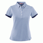 JAMES HARVEST LARKFORD POLO PIQUE FEMMES BLEU CLAIR MÉLANGE - TAILLE XL
