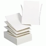 PAPIER LISTING TRAITEMENT DE TEXTE 240 X 297 MM - CARTON DE 2000