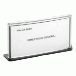 PLAQUE DE SIGNALISATION 3 EN 1 - FORMAT 6,5 X 11,5 CM