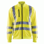 SWEAT ZIPPÉ HAUTE VISIBILITÉ JAUNE FLUORESCENT TAILLE L - BLAKLADER