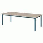 TABLE MALIBU 180X80 T2 4P STRA ABS ACACIA/BLEU 5025