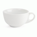 TASSES À CAPPUCCINO EN PORCELAINE BLANCHES LINEAR OLYMPIA 210 ML LOT 12