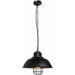 AXHUP - SUSPENSION LUMIANIRE INDUSTRIELLE LUSTRE ABAT-JOUR MÉTAL LUMINAIRE POUR SALON CHAMBRE RESTAURANT CAFÉ NOIR