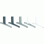 BUREAU PIED BLANC XBHM-160X80CM-CHÊNE AMBRÉ-BLANC - HAMMERBACHER