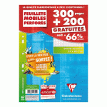 FEUILLETS MOBILES 500 PAGES SÉYÈS FORMAT A4 21 X 29,7 CM MÉTRIC CLAIREFONTAINE - PERFORÉES
