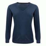 J.HARVEST & FROST MERINO V PULL-OVER FEMMES MARINE - TAILLE L