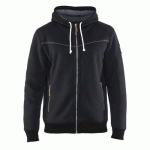 SWEAT ZIPPÉ À CAPUCHE DOUBLURE THERMIQUE NOIR TAILLE L - BLAKLADER