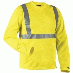 T-SHIRT MANCHES LONGUES HAUTE VISIBILITÉ COL V TAILLE XXXL - BLAKLADER