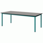 TABLE MALIBU 180X80 T4 4P STRA BÉTON F186/NOIR BLEU 5018
