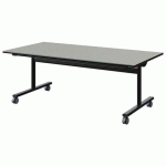 TABLE MALIBU RAB 160X80 T3 DL ST ISOS GRIS 1400/NO NOIR 9005