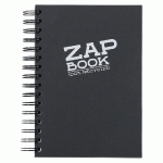 ZAP BOOK CARNET SPIRALÉ 160F A5 80G - NOIR - LOT DE 5