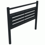 BARRIÈRE HESI 1.50 M TÊTE BOMBÉE MÉTAL AJOURÉ GRIS 7016 - BUTON DESIGN
